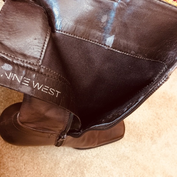 Nine west brown leather boots - Picture 4 of 8
